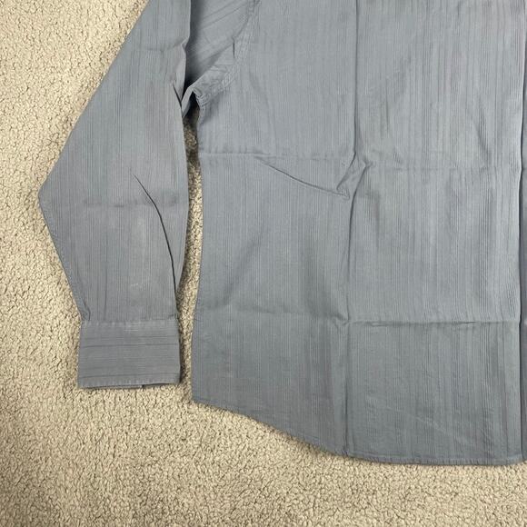 Nick (It) Men's XXL Blue 100% Cotton Long Sleeve Button Up Shirt - Picture 16 of 16